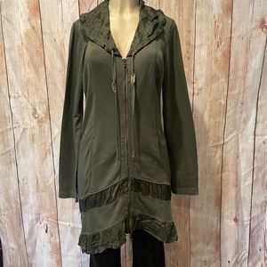 NWT XCVI Tunic Jacket Zip Front